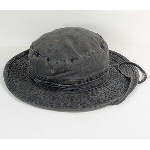 Vintage DPC Dorfman Pacific Hat Cap Gray Bucket Boonie Sun Hiking Size Large